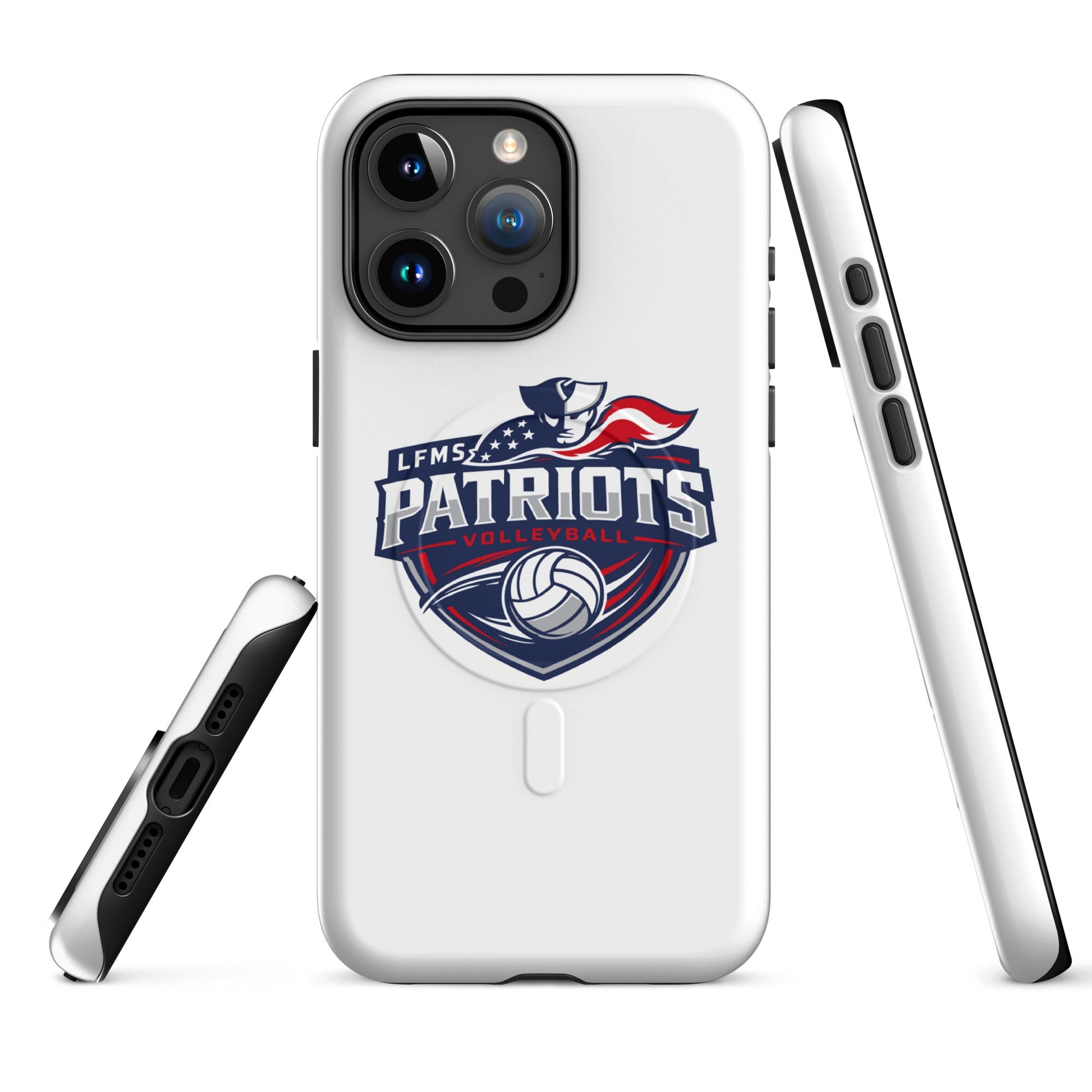 Magsafe Tough Case for iPhone | LFMS Athletics | Patriots Volleyball Logo