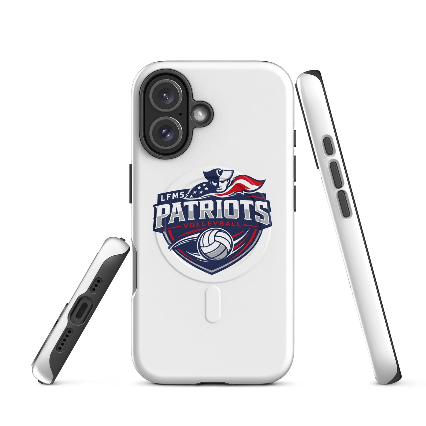 Magsafe Tough Case for iPhone | LFMS Athletics | Patriots Volleyball Logo