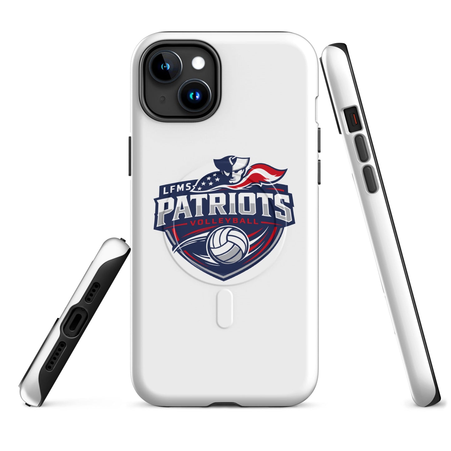 Magsafe Tough Case for iPhone | LFMS Athletics | Patriots Volleyball Logo