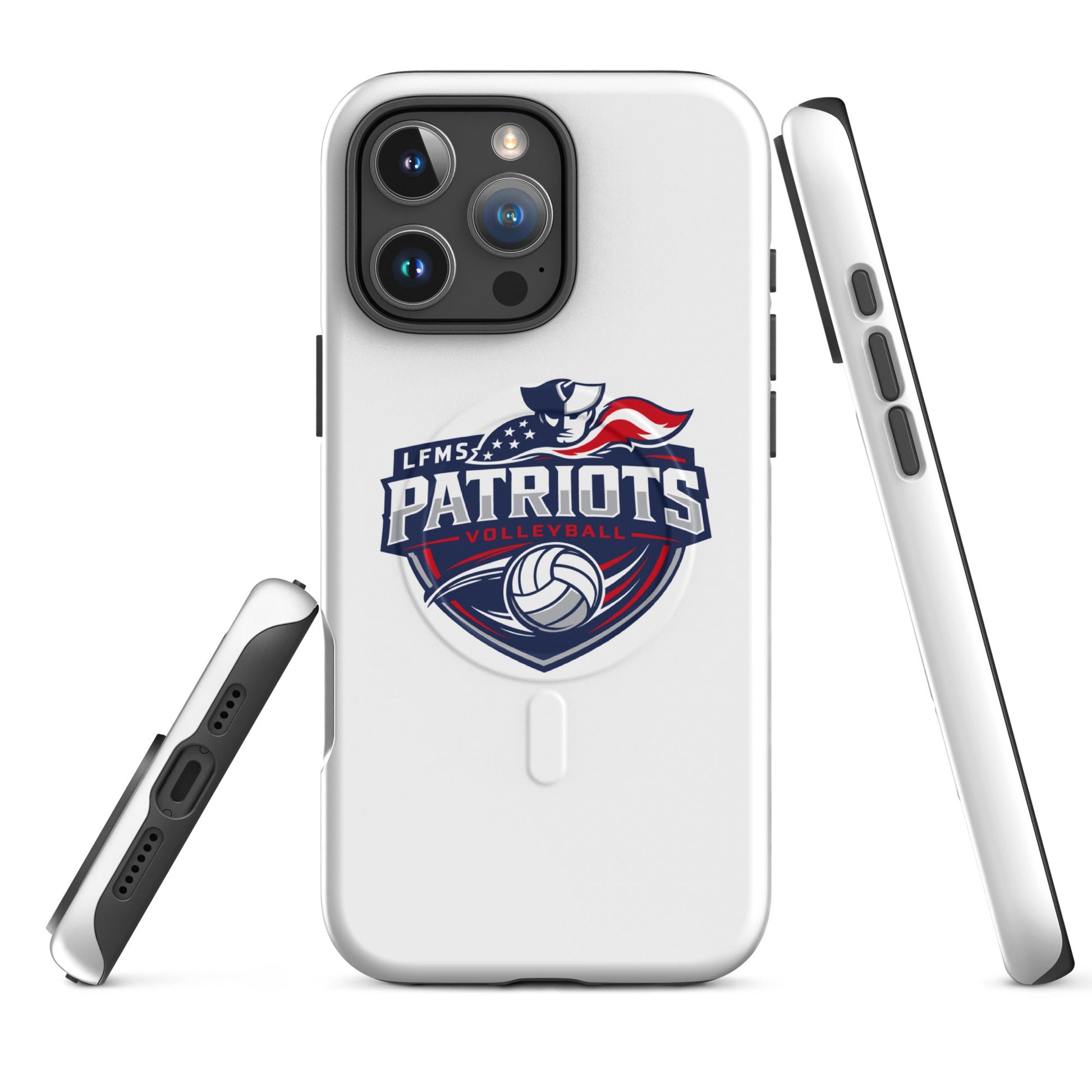 Magsafe Tough Case for iPhone | LFMS Athletics | Patriots Volleyball Logo