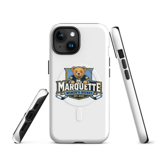 Magsafe Tough Case for iPhone | Marquette University Women's Hockey | Bear Athletics Logo