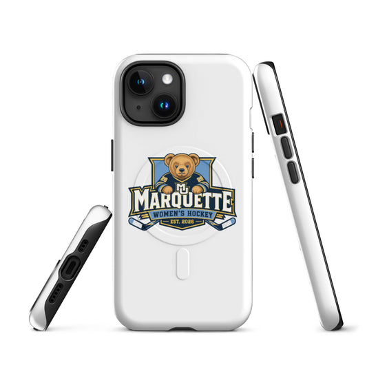 Magsafe Tough Case for iPhone | Marquette University Women's Hockey | Bear Athletics Logo