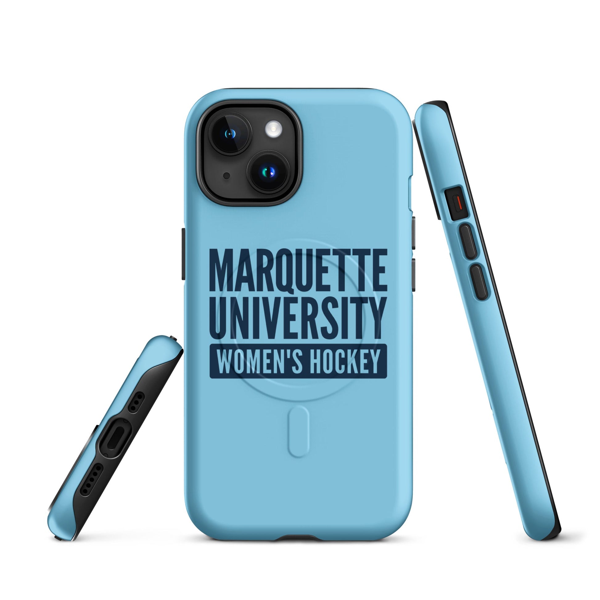 Magsafe Tough Case for iPhone | Marquette University Women's Hockey | Modern Script Logo