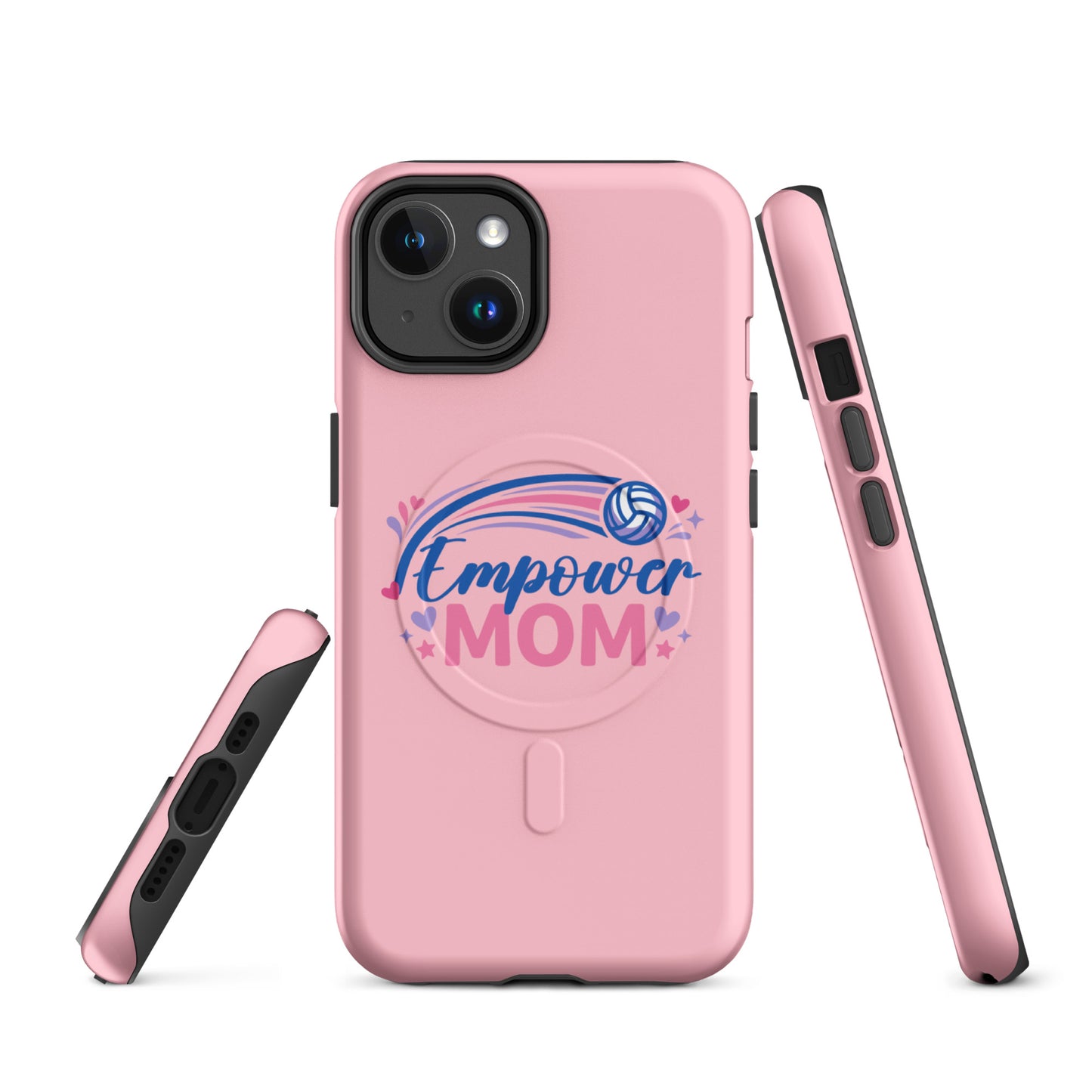 Magsafe Tough Case for iPhone | Empower Volleyball Club | Mom Crest Logo