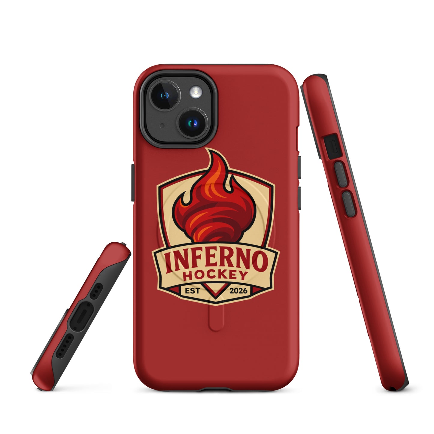 Magsafe Tough Case for iPhone | Inferno Hockey | Crest Logo