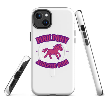 Magsafe Tough Case for iPhone | Pink Pony Athletic Club | Crest Logo