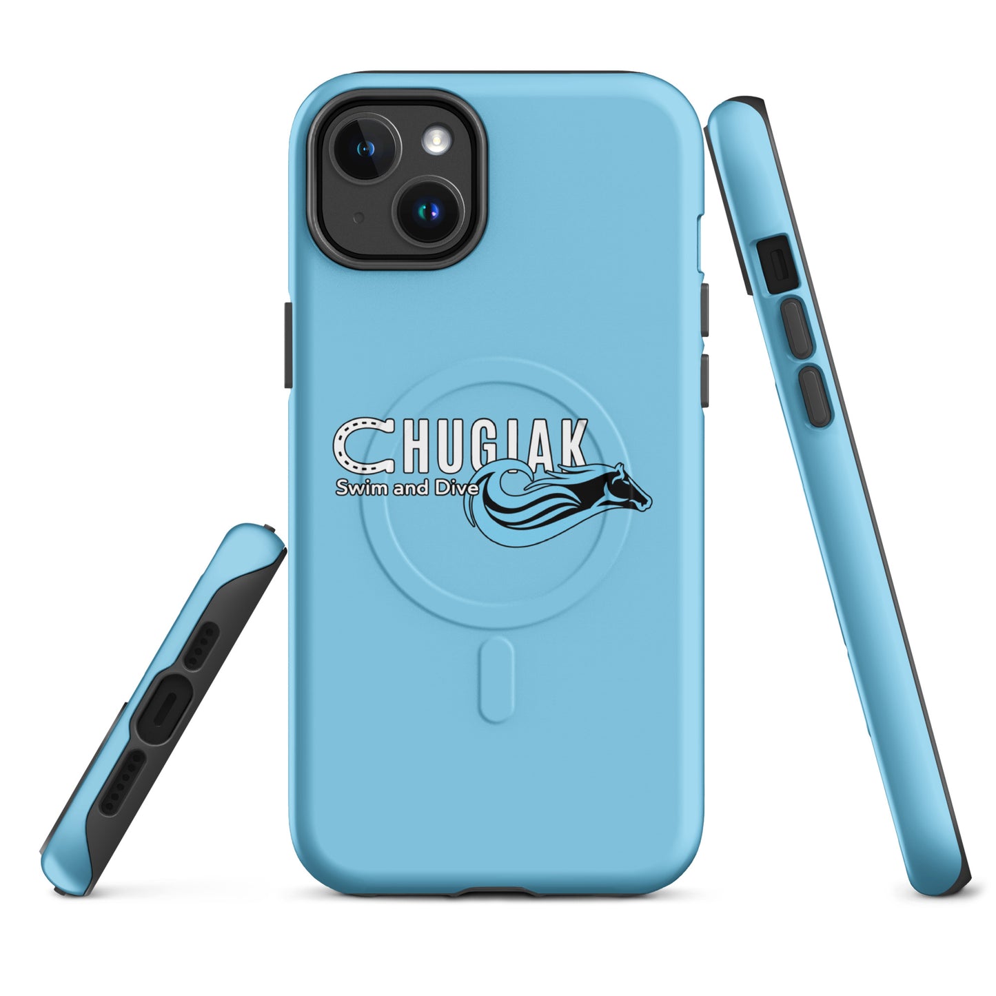Magsafe Tough Case for iPhone | Chugiak Mustang Swim & Dive | Emblem Logo