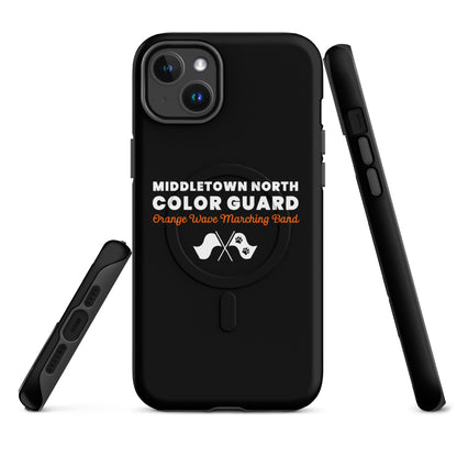 Magsafe Tough Case for iPhone | Orange Wave Marching Band | Modern Script Logo