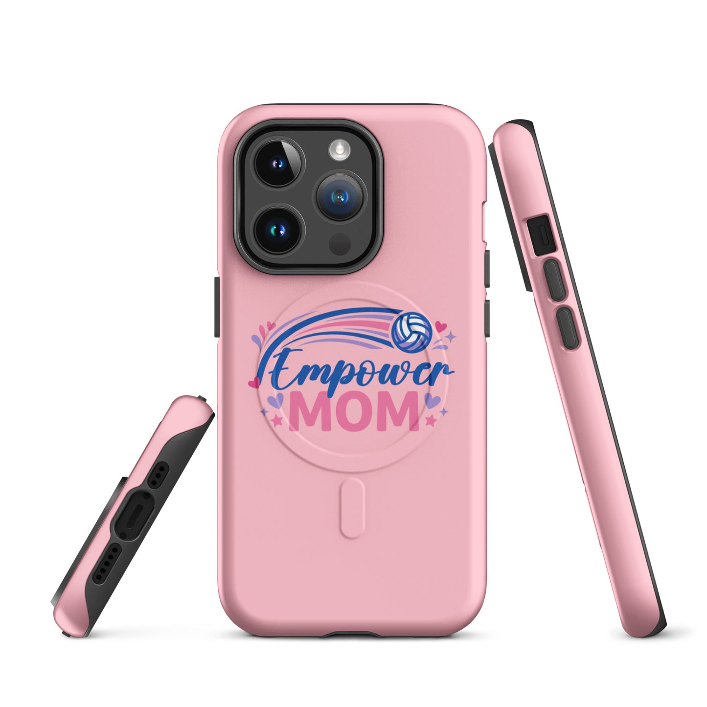 Magsafe Tough Case for iPhone | Empower Volleyball Club | Mom Crest Logo