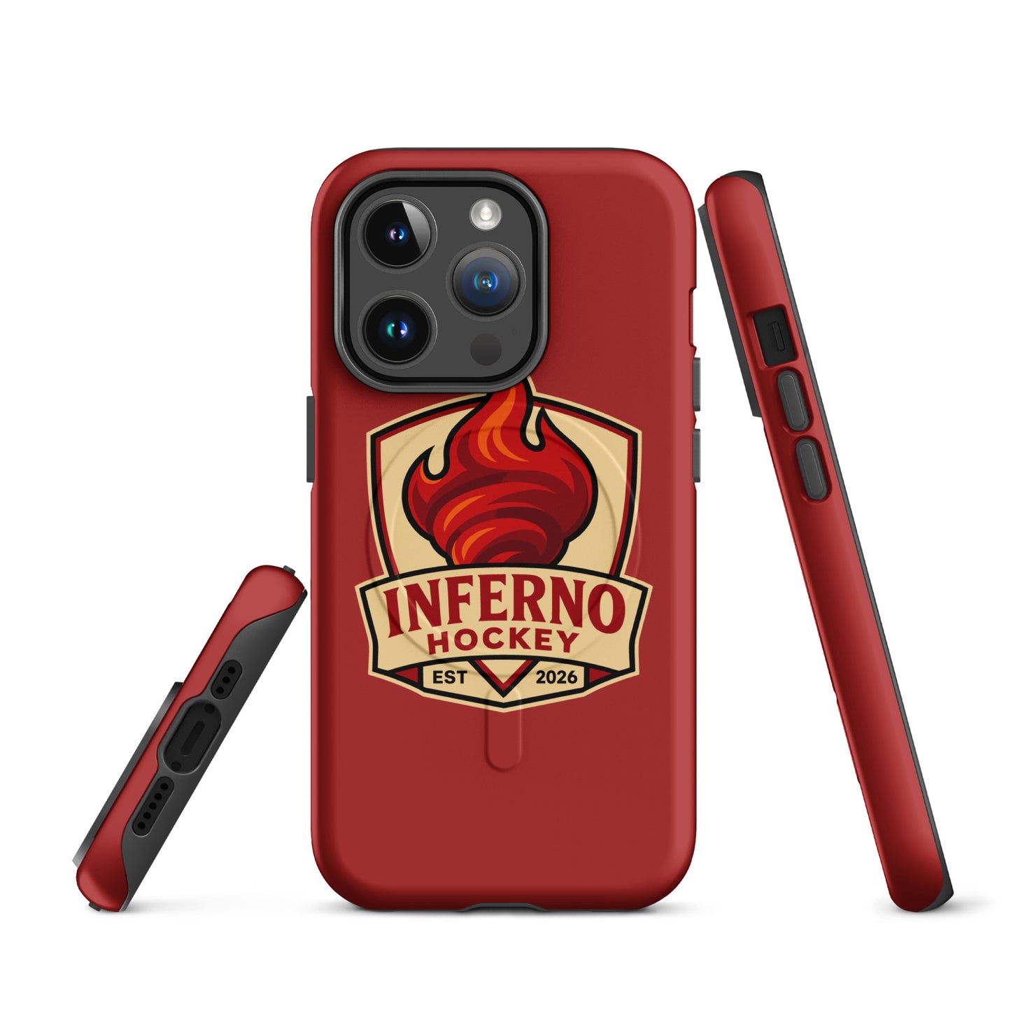 Magsafe Tough Case for iPhone | Inferno Hockey | Crest Logo