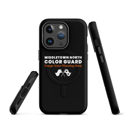 Magsafe Tough Case for iPhone | Orange Wave Marching Band | Modern Script Logo
