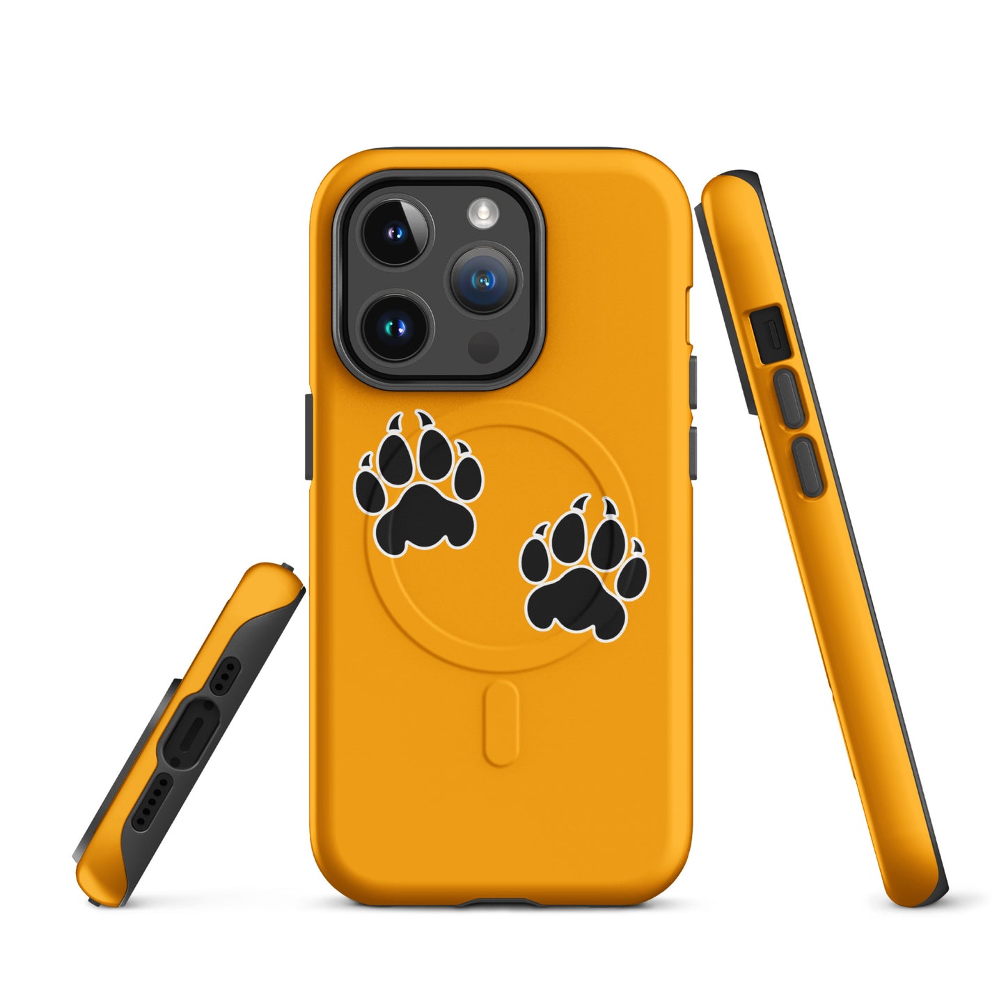 Magsafe Tough Case for iPhone | Orange Wave Marching Band | Paw Mark Logo