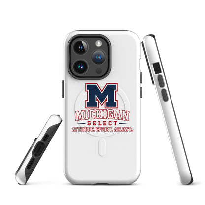 Magsafe Tough Case for iPhone | Michigan Select Baseball | Crest Logo