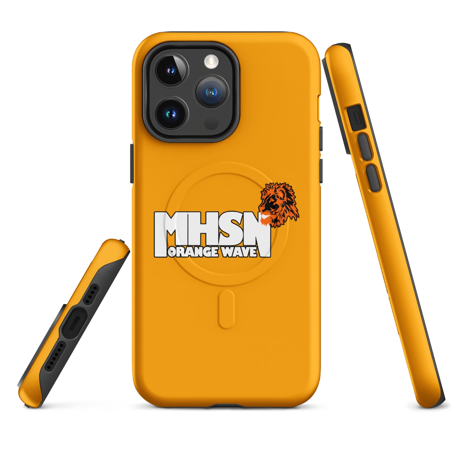 Magsafe Tough Case for iPhone | Orange Wave Marching Band | Crest Logo