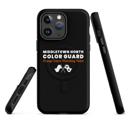 Magsafe Tough Case for iPhone | Orange Wave Marching Band | Modern Script Logo