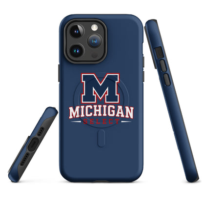 Magsafe Tough Case for iPhone | Michigan Select Baseball | Emblem Logo