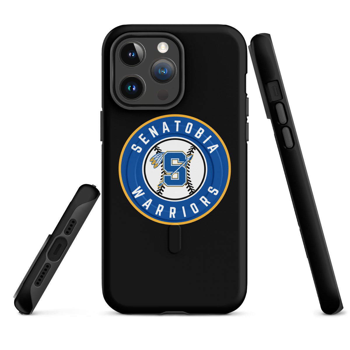 Magsafe Tough Case for iPhone | Senatobia Warriors Baseball | Badge Logo
