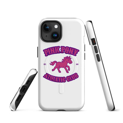 Magsafe Tough Case for iPhone | Pink Pony Athletic Club | Crest Logo