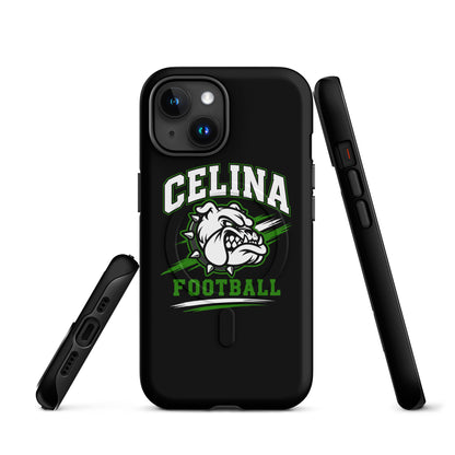 Magsafe Tough Case for iPhone | Celina Black Football | Emblem Logo