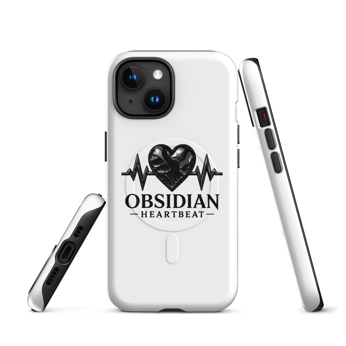Magsafe Tough Case for iPhone | Obsidian Heartbeat | Pulse Athletics Logo