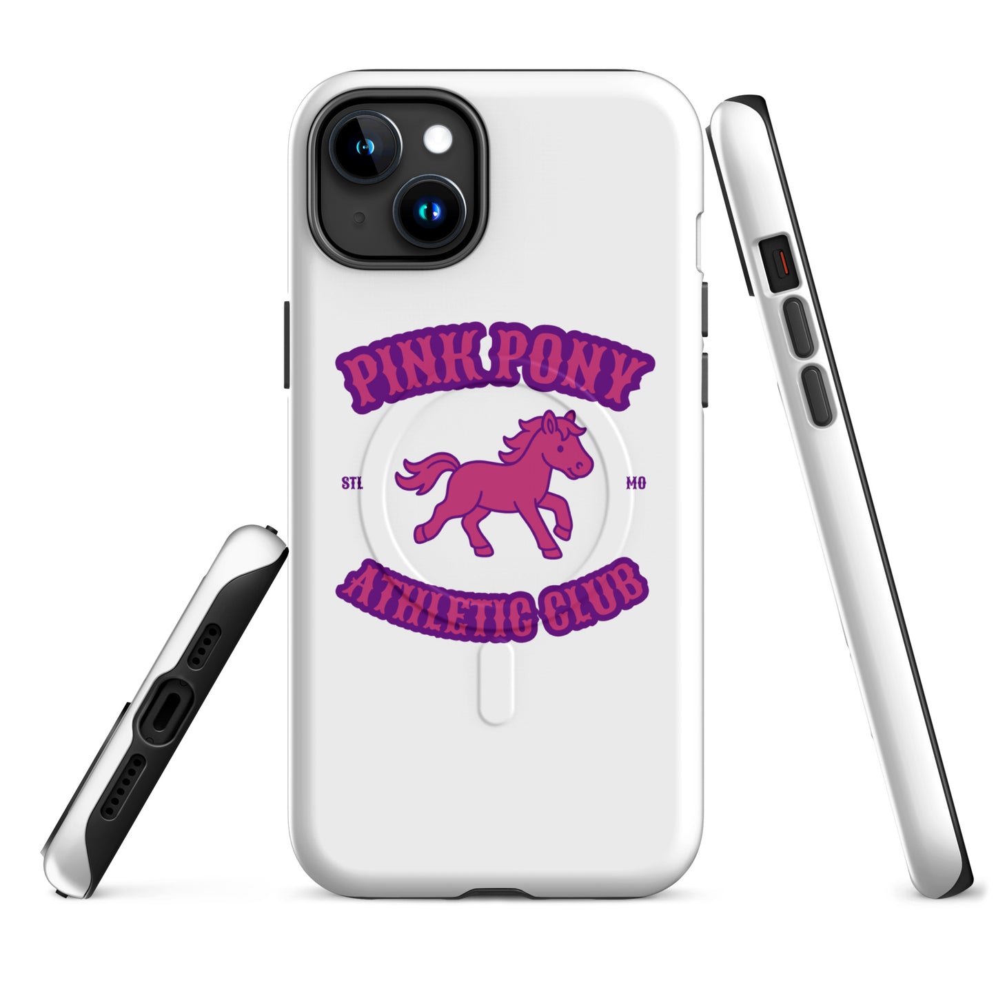 Magsafe Tough Case for iPhone | Pink Pony Athletic Club | Crest Logo