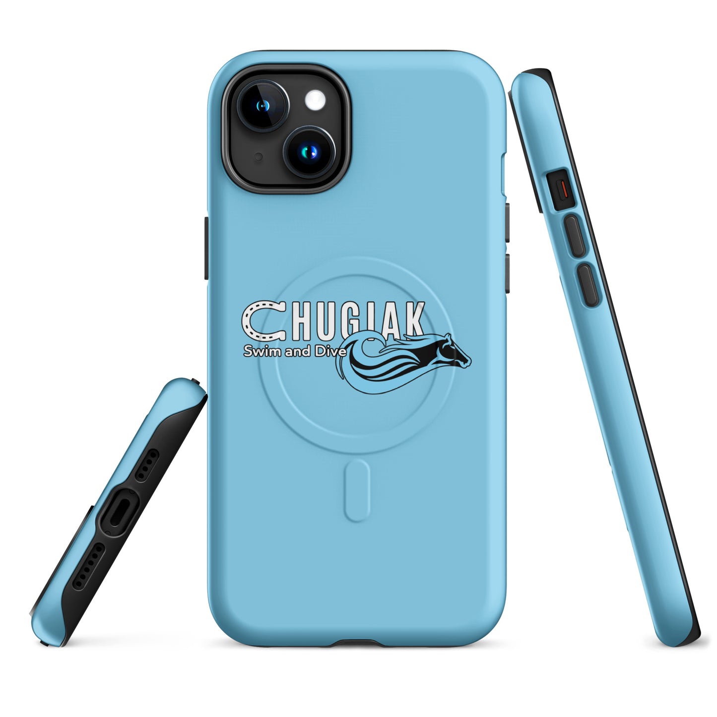 Magsafe Tough Case for iPhone | Chugiak Mustang Swim & Dive | Emblem Logo