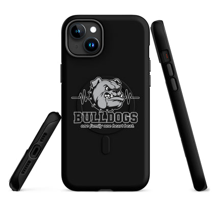 Magsafe Tough Case for iPhone | Celina Recreational Football Black | Bulldogs Crest Logo