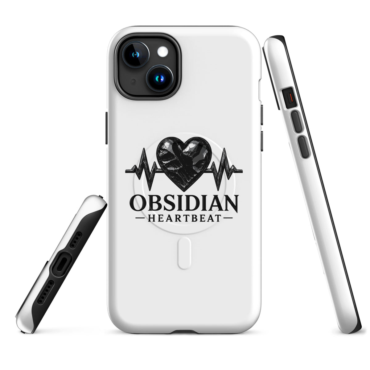 Magsafe Tough Case for iPhone | Obsidian Heartbeat | Pulse Athletics Logo