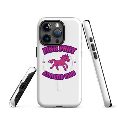 Magsafe Tough Case for iPhone | Pink Pony Athletic Club | Crest Logo