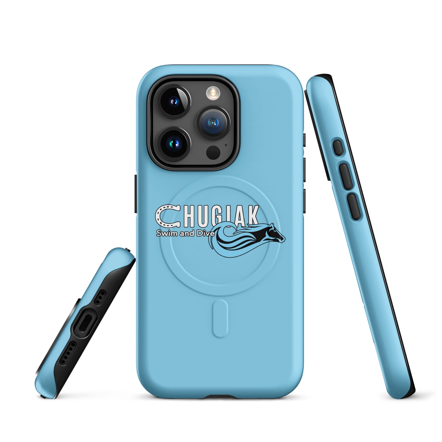 Magsafe Tough Case for iPhone | Chugiak Mustang Swim & Dive | Emblem Logo