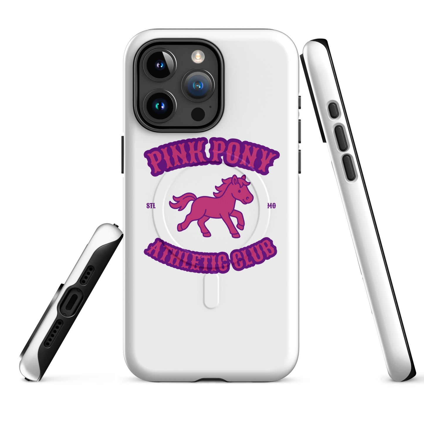 Magsafe Tough Case for iPhone | Pink Pony Athletic Club | Crest Logo