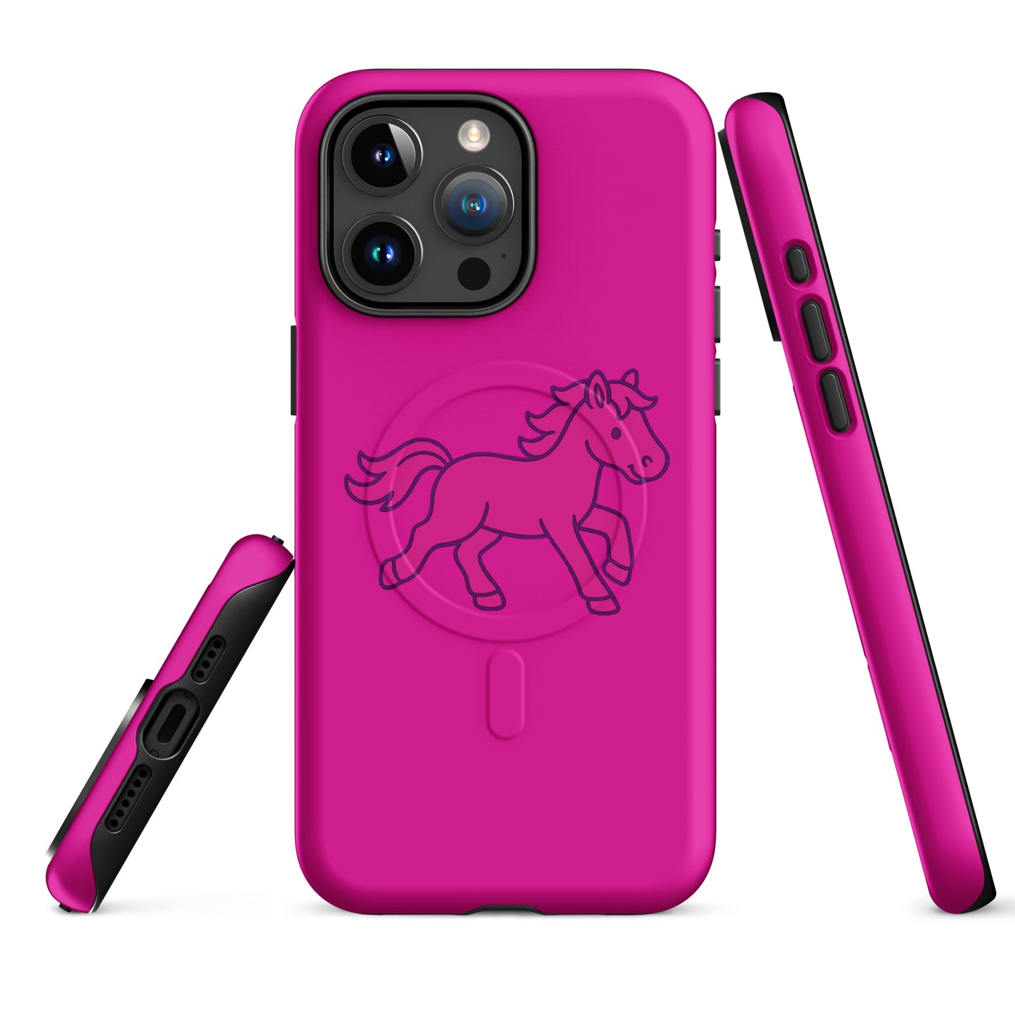 Magsafe Tough Case for iPhone | Pink Pony Athletic Club | Mascot Logo