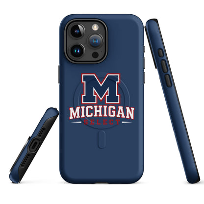 Magsafe Tough Case for iPhone | Michigan Select Baseball | Emblem Logo
