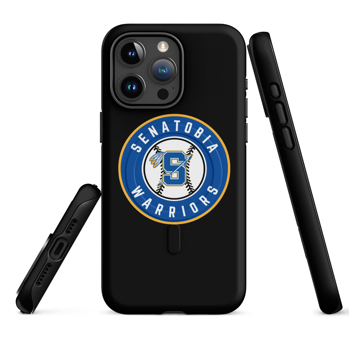 Magsafe Tough Case for iPhone | Senatobia Warriors Baseball | Badge Logo