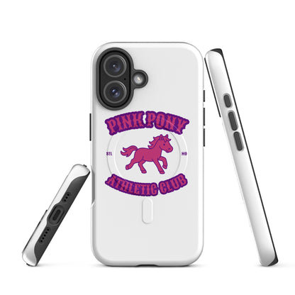 Magsafe Tough Case for iPhone | Pink Pony Athletic Club | Crest Logo