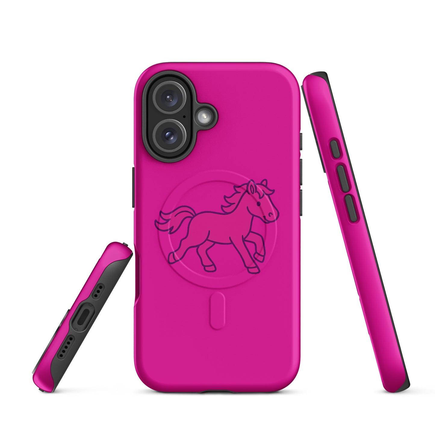 Magsafe Tough Case for iPhone | Pink Pony Athletic Club | Mascot Logo