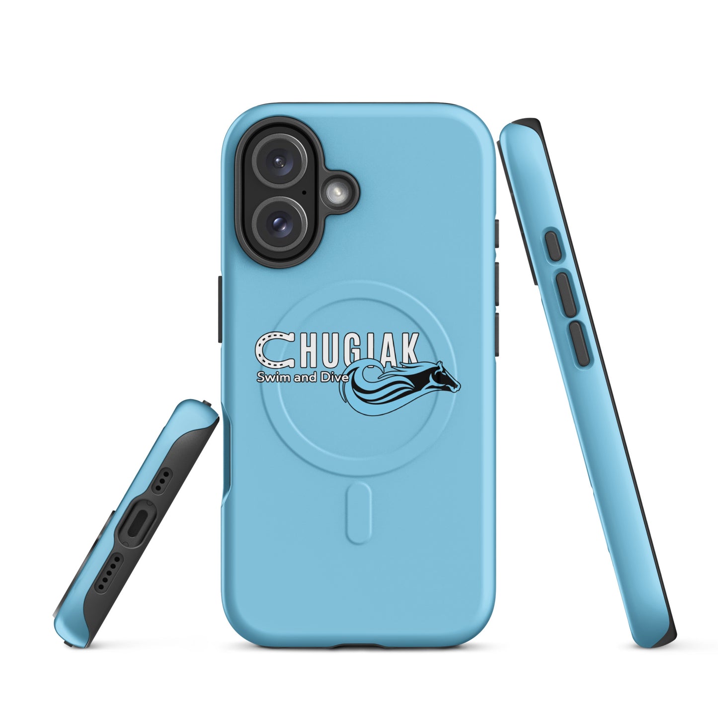 Magsafe Tough Case for iPhone | Chugiak Mustang Swim & Dive | Emblem Logo