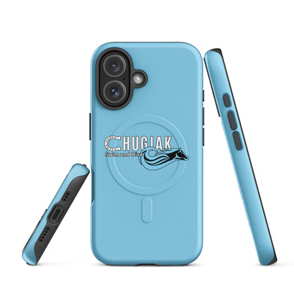 Magsafe Tough Case for iPhone | Chugiak Mustang Swim & Dive | Emblem Logo