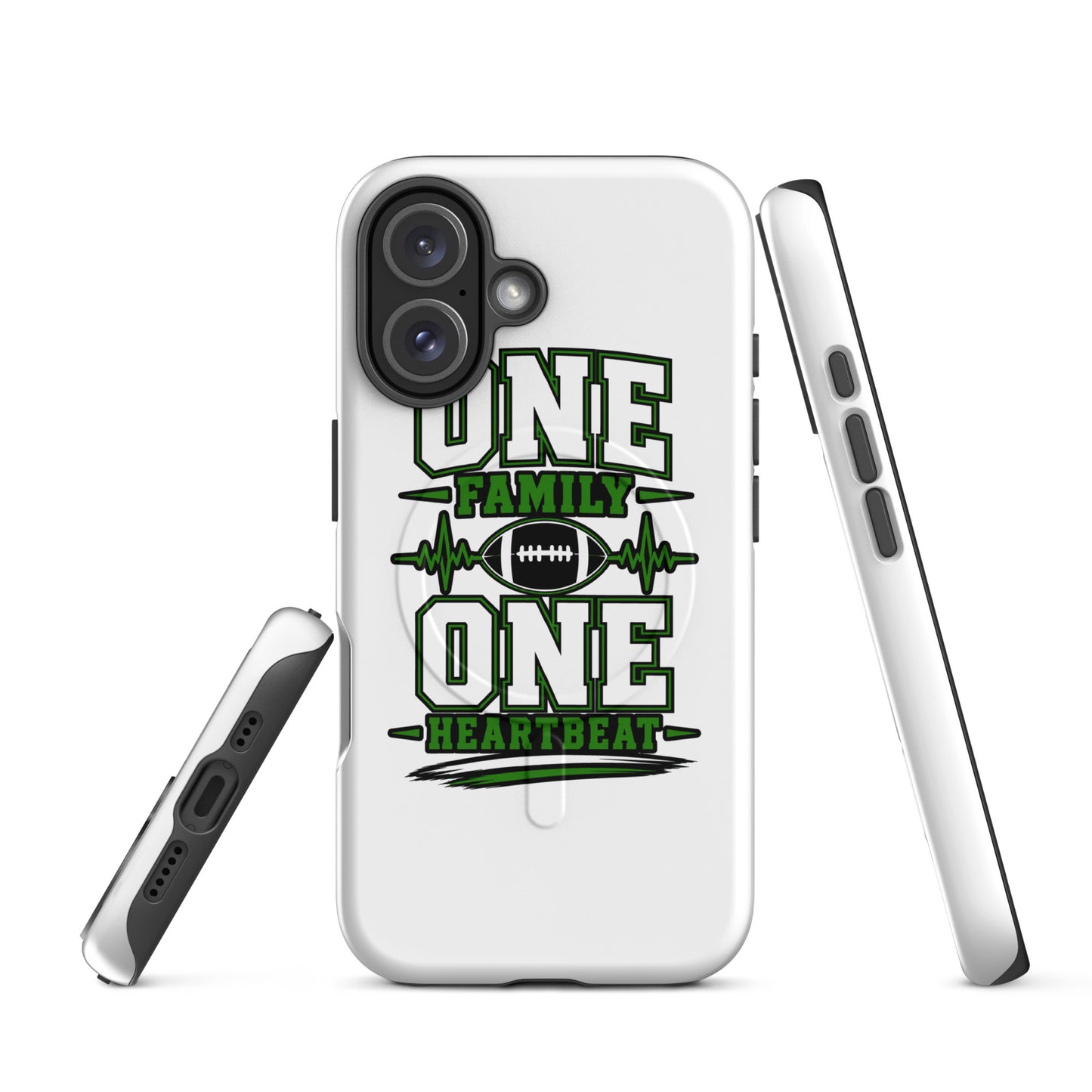 Magsafe Tough Case for iPhone | Celina Black Football | Modern Script Logo
