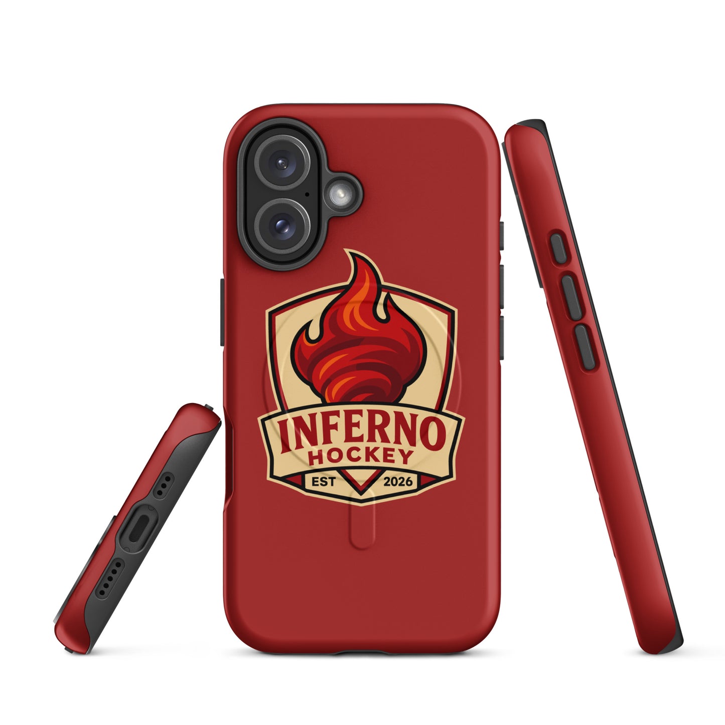 Magsafe Tough Case for iPhone | Inferno Hockey | Crest Logo