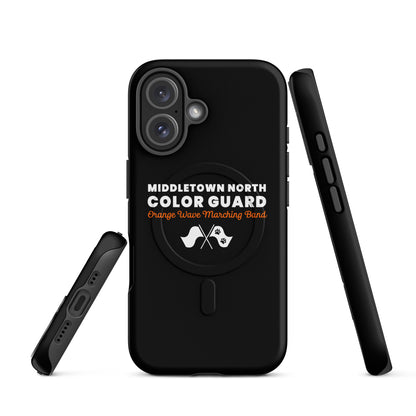 Magsafe Tough Case for iPhone | Orange Wave Marching Band | Modern Script Logo