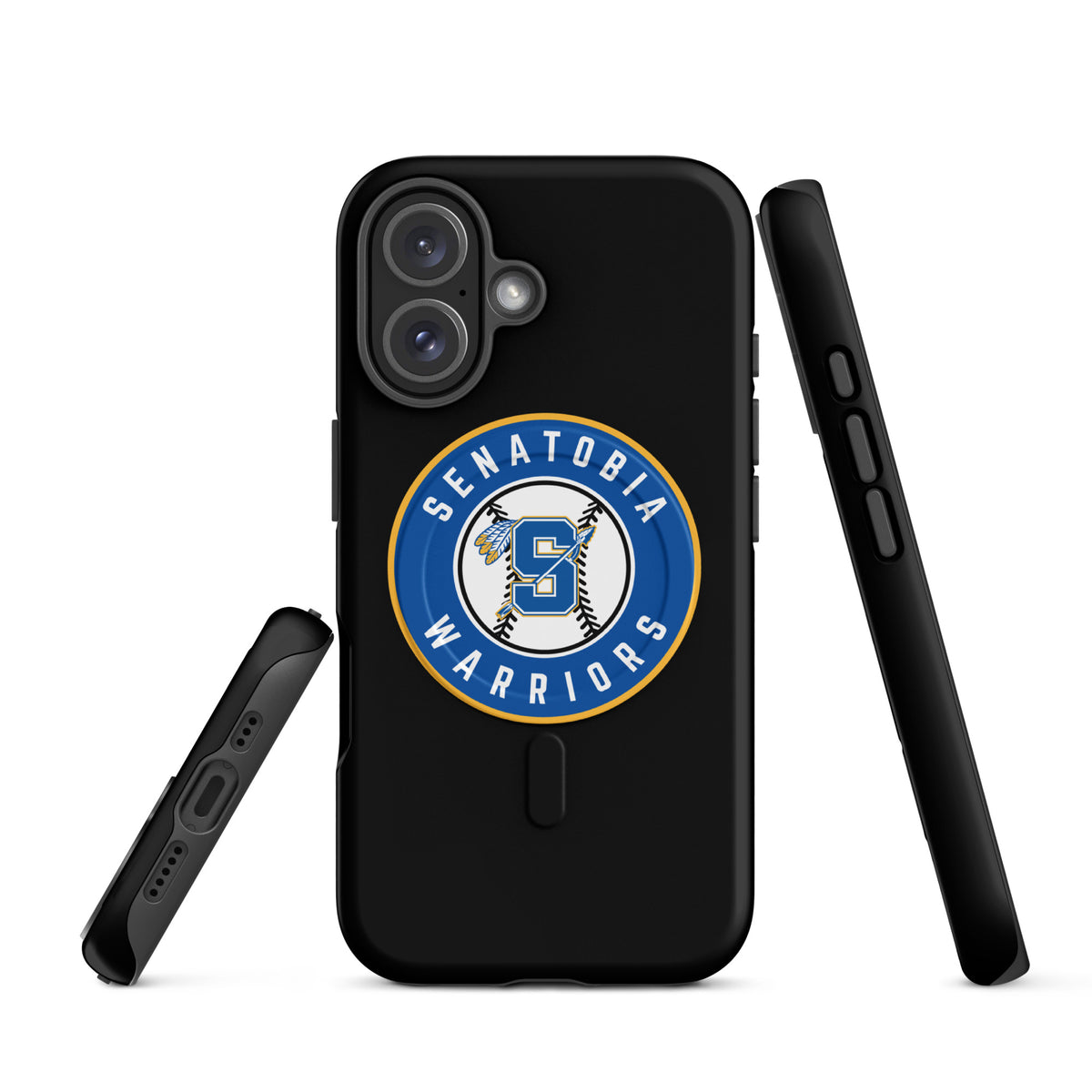 Magsafe Tough Case for iPhone | Senatobia Warriors Baseball | Badge Logo