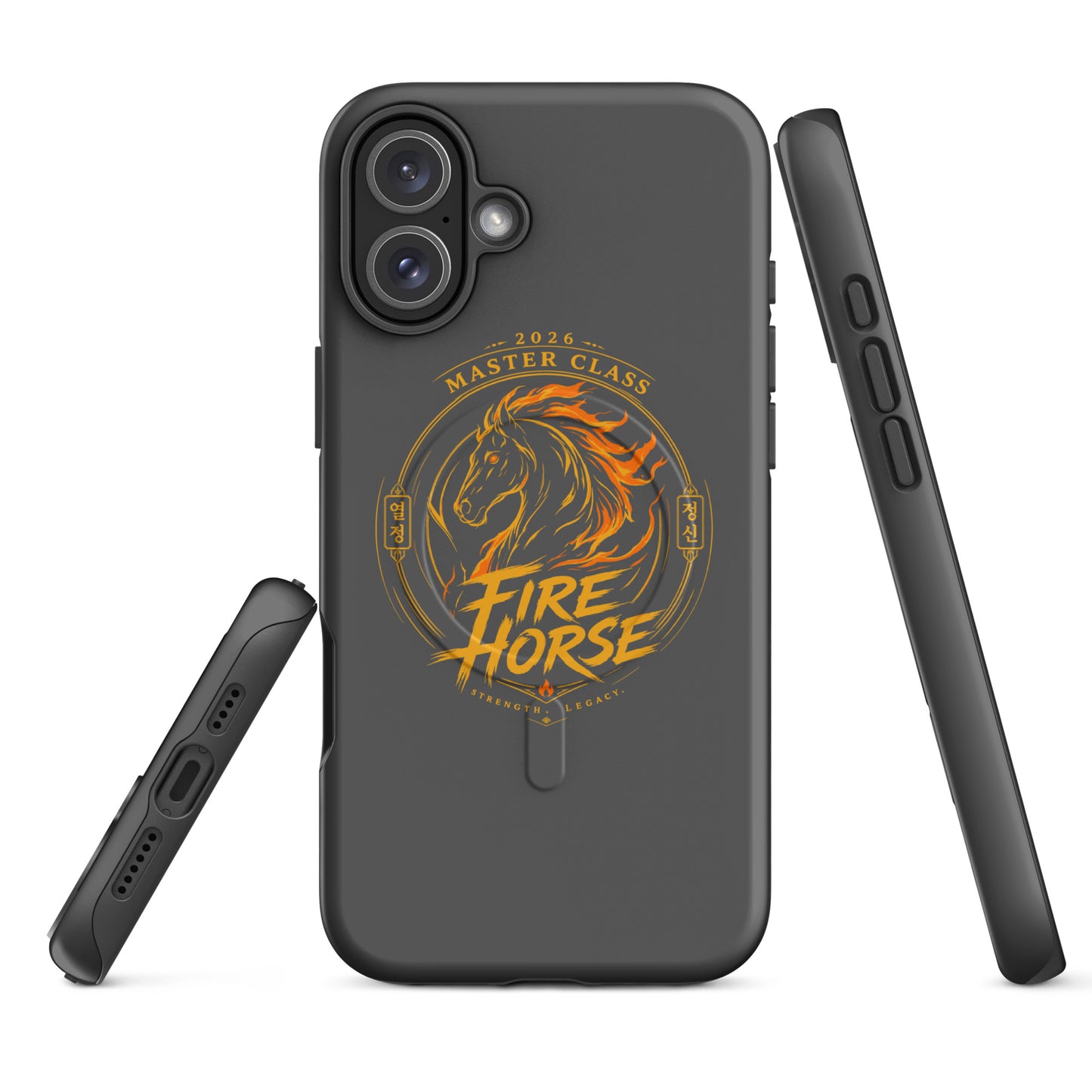 Magsafe Tough Case for iPhone | Fire Horse Masters | Crest Logo