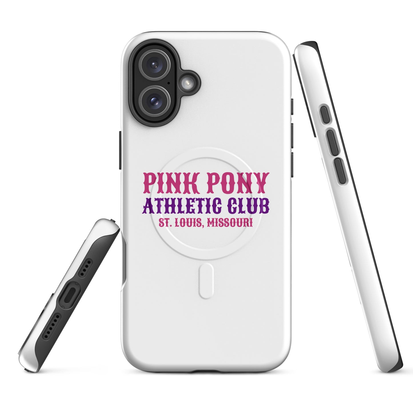 Magsafe Tough Case for iPhone | Pink Pony Athletic Club | Athletic Wordmark Logo