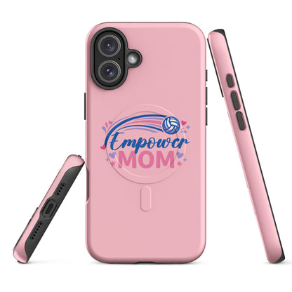 Magsafe Tough Case for iPhone | Empower Volleyball Club | Mom Crest Logo