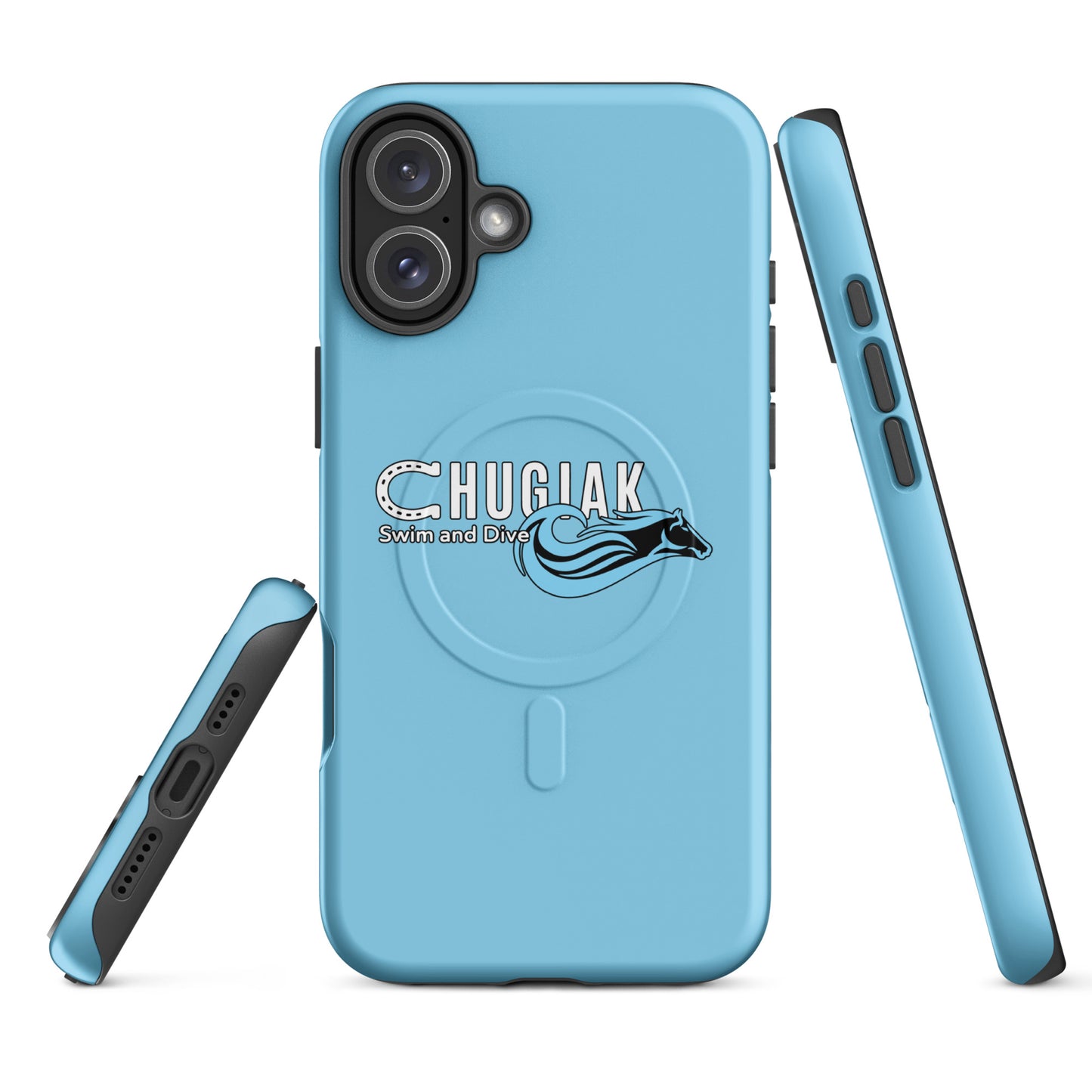 Magsafe Tough Case for iPhone | Chugiak Mustang Swim & Dive | Emblem Logo