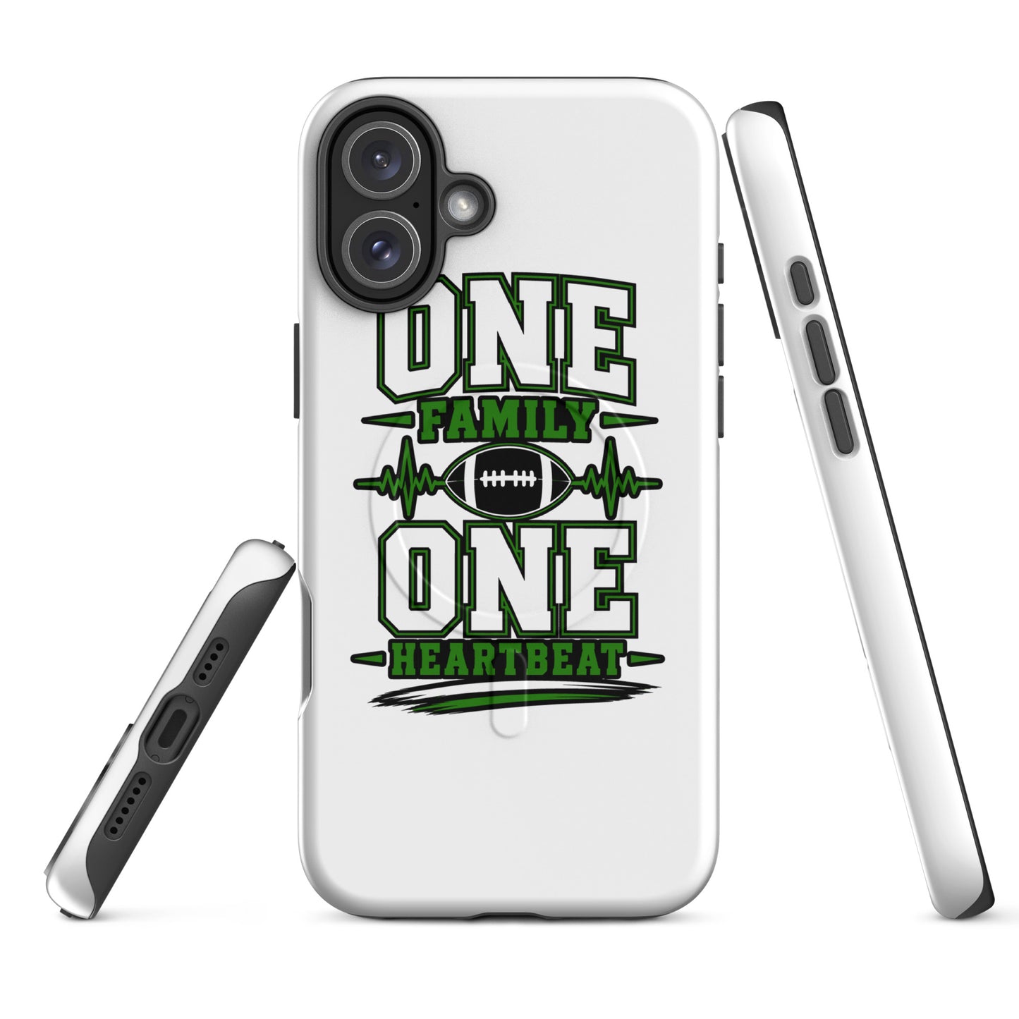 Magsafe Tough Case for iPhone | Celina Black Football | Modern Script Logo