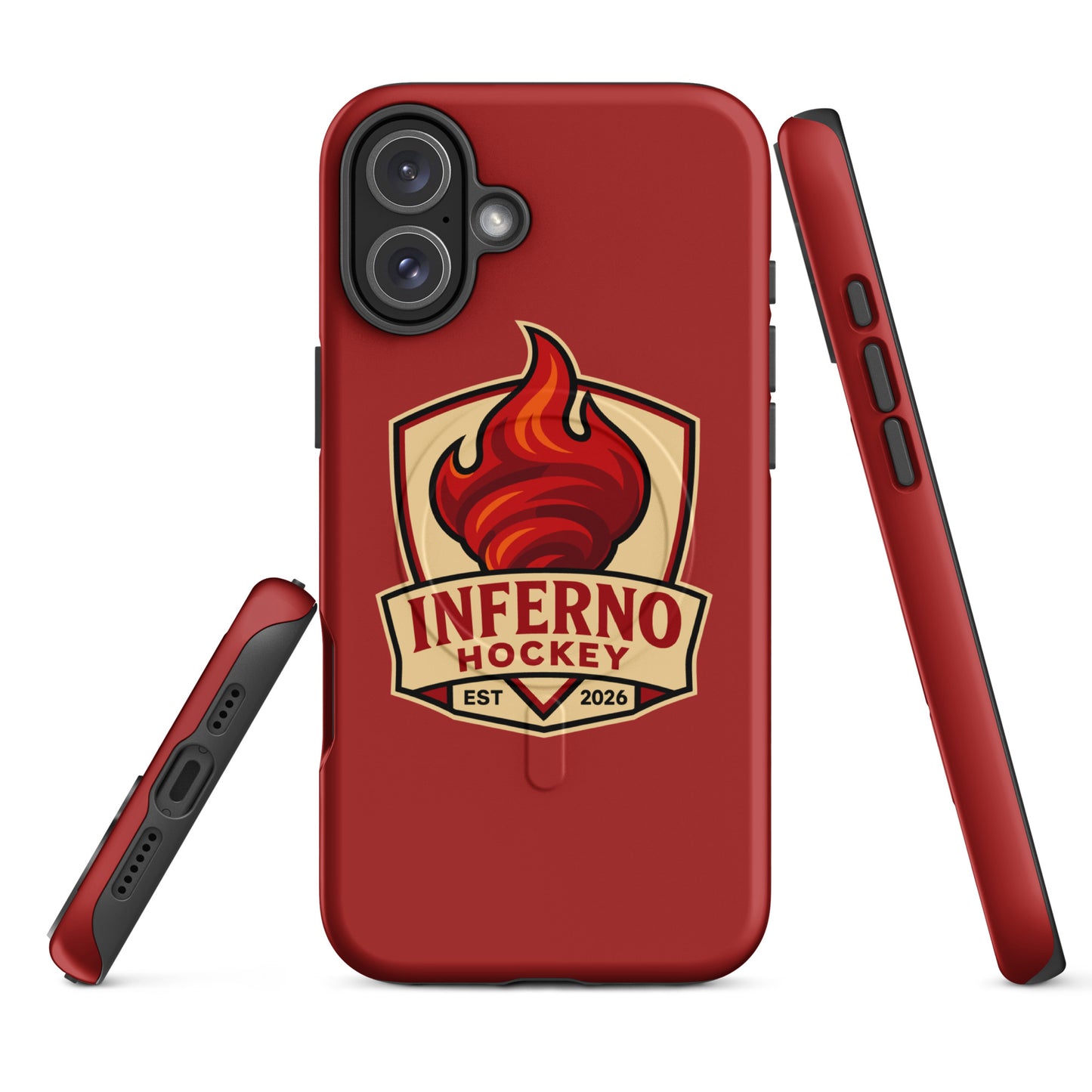 Magsafe Tough Case for iPhone | Inferno Hockey | Crest Logo