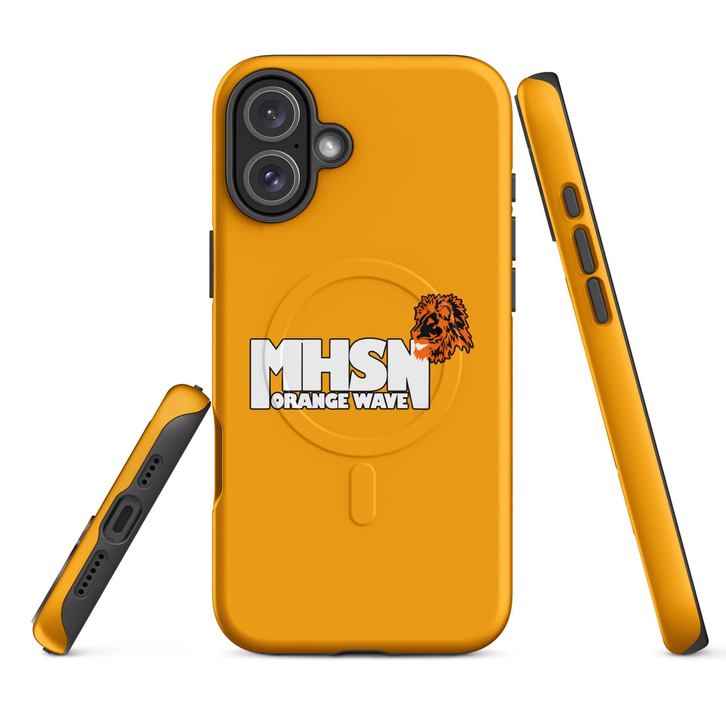 Magsafe Tough Case for iPhone | Orange Wave Marching Band | Crest Logo
