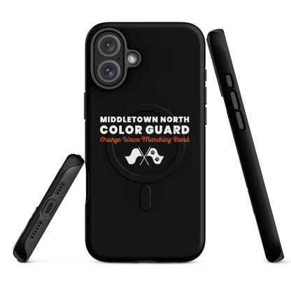 Magsafe Tough Case for iPhone | Orange Wave Marching Band | Modern Script Logo